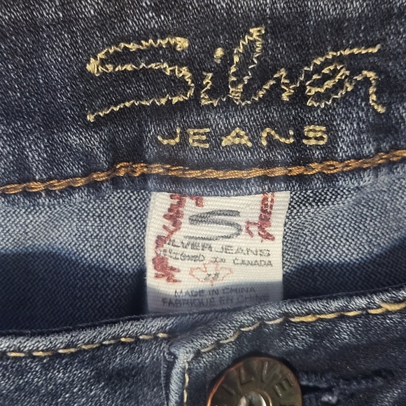 Silver Jeans Aiko Women’s Bootcut Blue Denim Stretch Mid Rise W28 L33 B43 - Picture 5 of 9